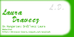 laura dravecz business card